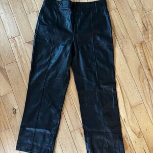 Zara fake leather Wide leg pants in XXL